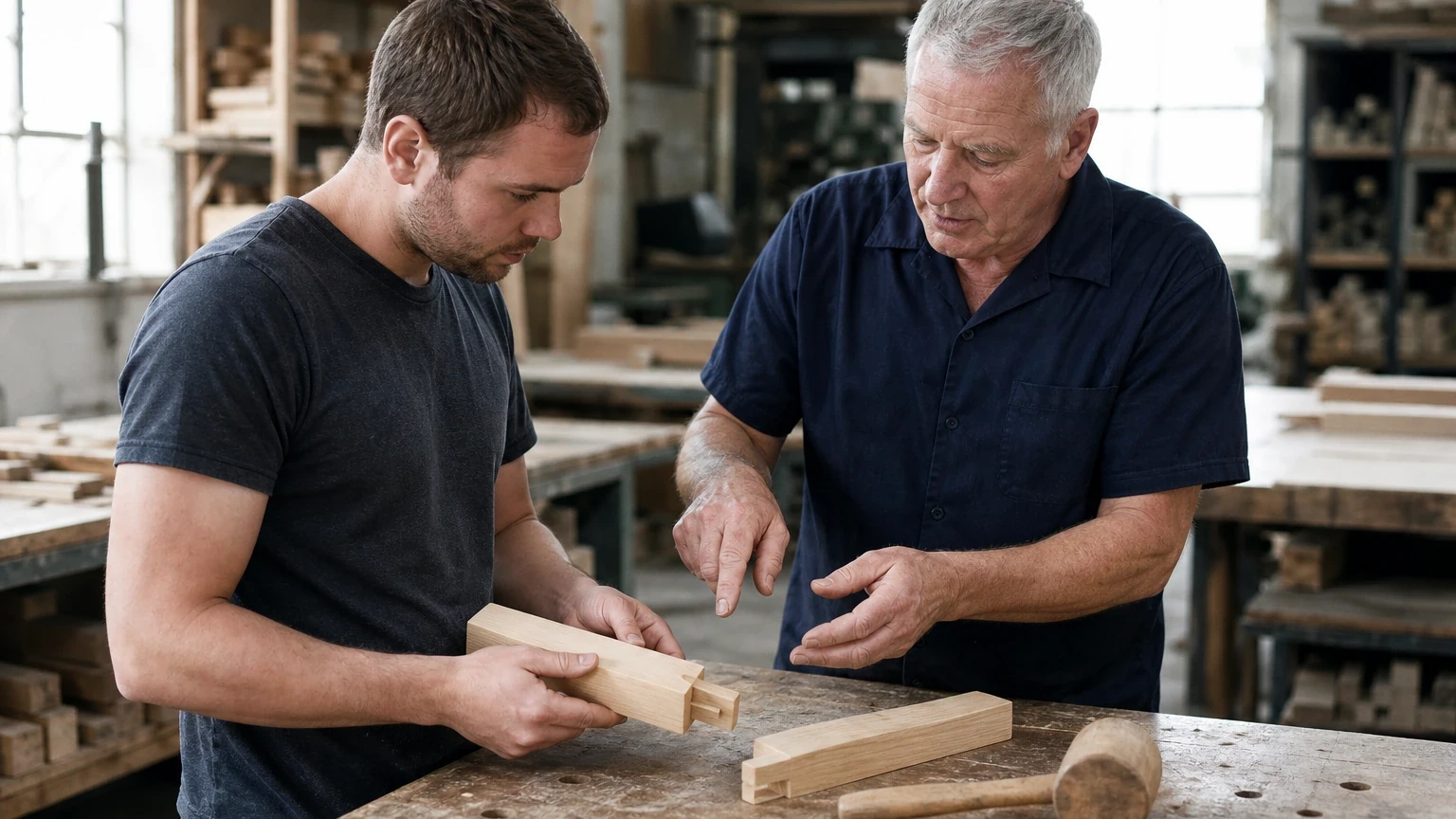 Workplace scene illustrating how to build a realistic skills development plan