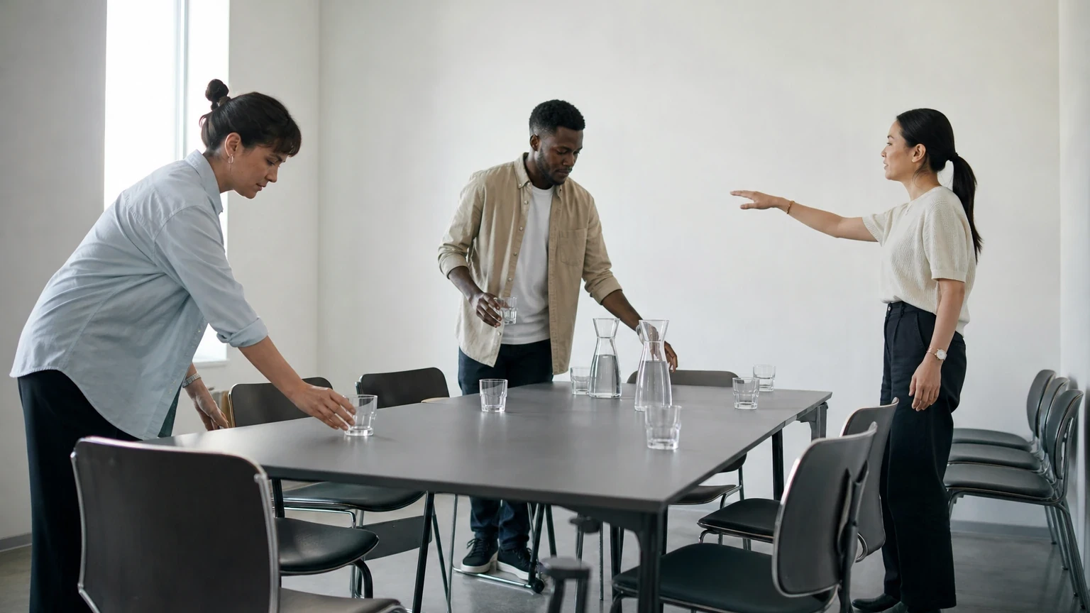Workplace situation related to how to clarify roles and responsibilities within a team